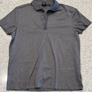 Gray Men’s Polo Shirt - Casual Button-Up
